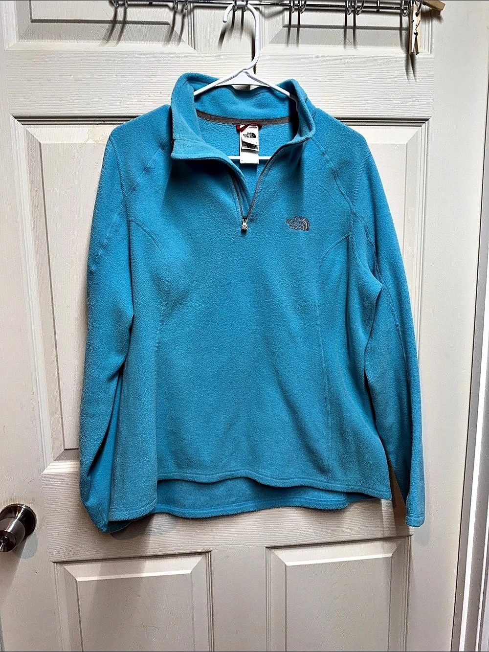 The North Face Women's Glacier 1/4 Zip Pullover Blue Large